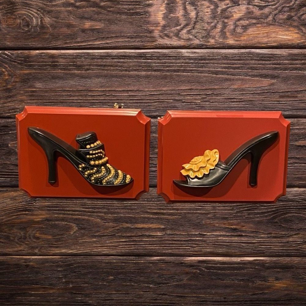 Vintage Home Interiors, GIA Inc. Wall Hangings- High Heel Shoes